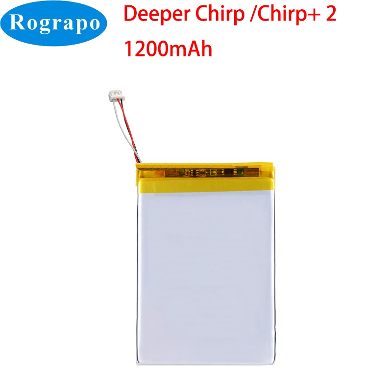 Nuova Batteria 3.7V 1200Mah Per Deeper Chirp Plus 2 /Chirp + 2 Wireless Fishfinder Sonar Gps