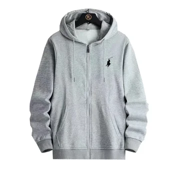 Chaqueta Deportiva Hombre con Capucha Cremallera Otoño Invierno