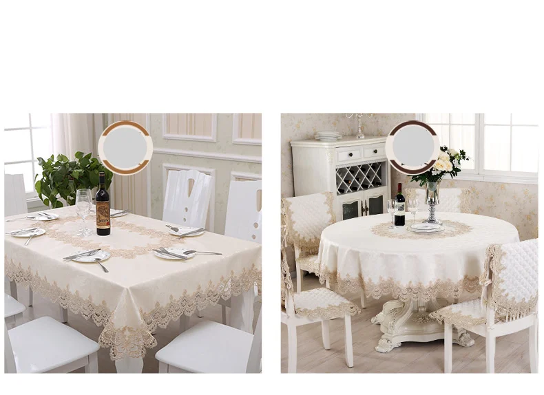 Tovaglia in pizzo di pizzo solubile in acqua, tovaglia da caffè, panno e rilascio di sabbia, soggiorno, tavolo da pranzo_voghion.com