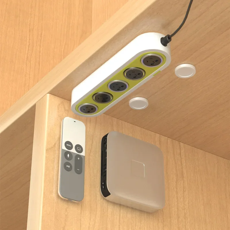 12pcs Magnetic hooks Wall Mounted Remote Control Magnet Holder Key Anti-Lost Router Socket Organizer Hook Mini Home Storage