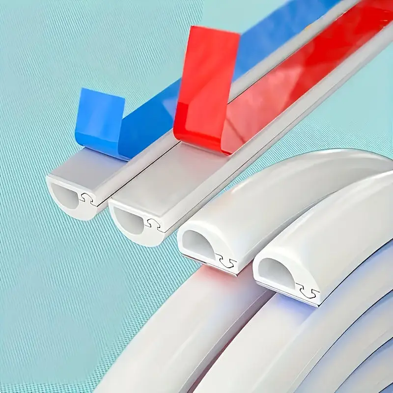 PVC 노출 전선 덕트 보이지 않는 슬롯 정리함 표면 장착형 자가 접착 케이블..
