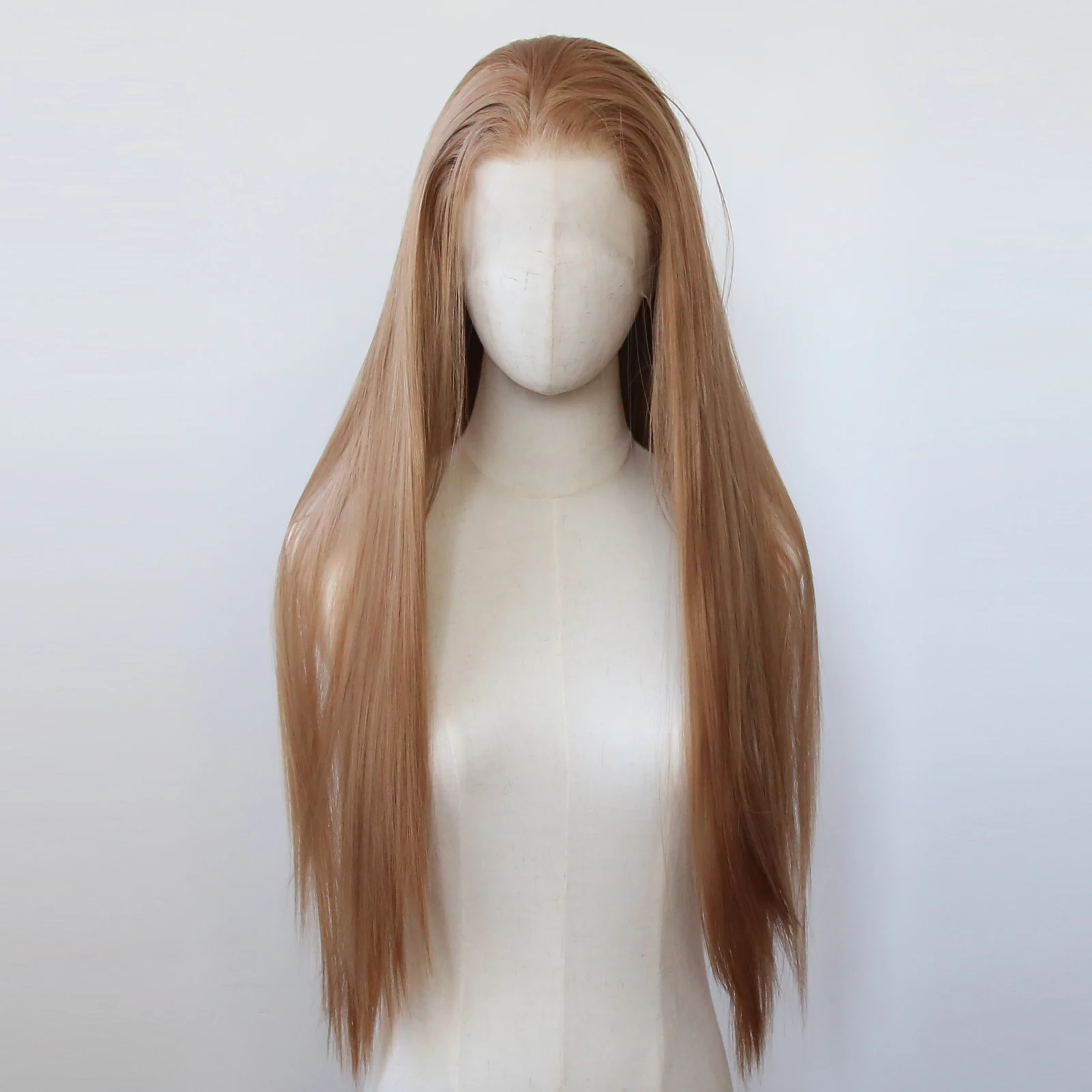 HONEY WIG ストレートウィッグ 蜂蜜色のレースのフロントウィッグ、人間の髪の毛、ジャズ
