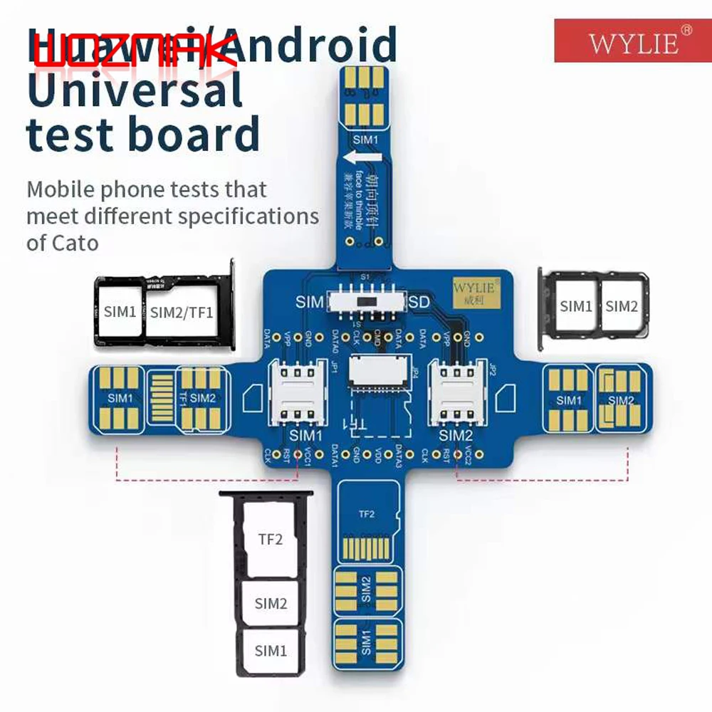 WYLIE SIM Smartphone Signal Universal Test Board Single and Dual
