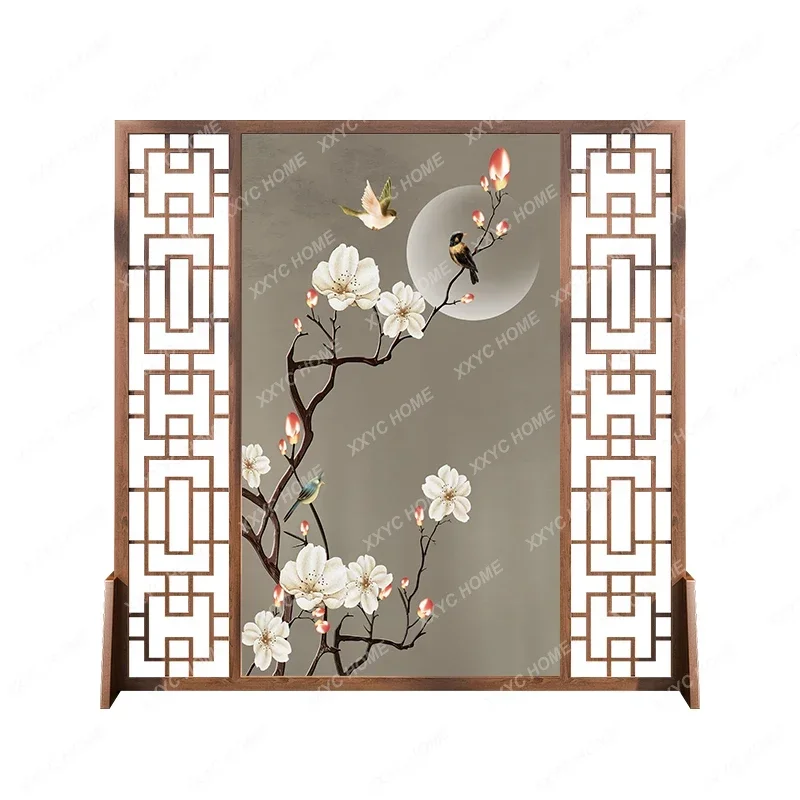 

Subareas Screens Living Room Office Simple Modern Bedroom and Household Blocking Hallway Solid Wood Seat Screen