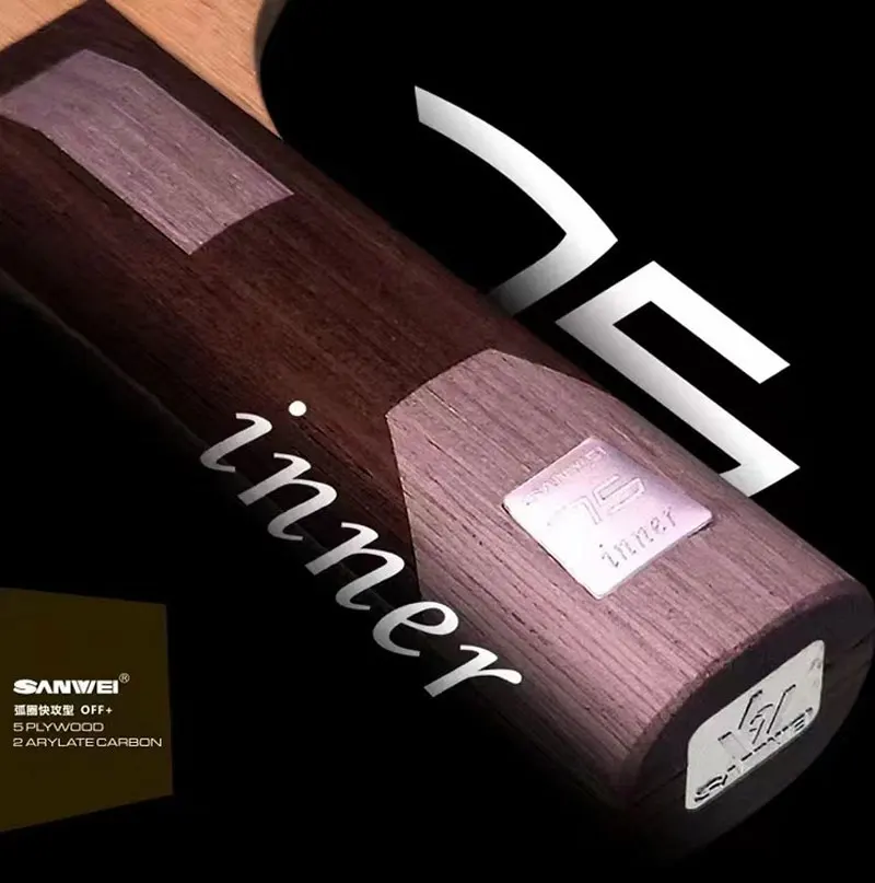 Description Picture 2 of itemSANWEI 75 INNER Table Tennis Blade 5 Wood 2 ALC Carbon Ping Pong Blade for Loop Driving Plus Fast Attack