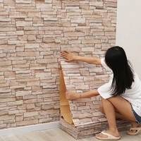 70cmx1/2/3/5/10m 3D Paper Wall Adhesive Living Room PVC Self-adhesive Panels Home Decoration Wallpapers Waterproof Wall Stickers 1