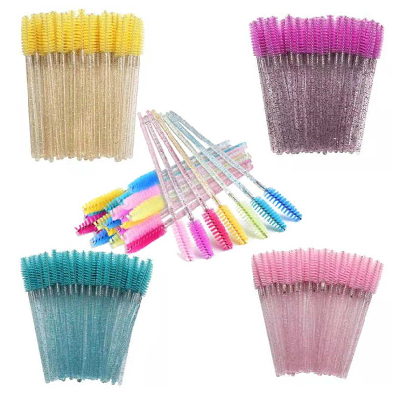 100Pcs Eyelash Extension Brushes Eyebrow Mascara Wands Applicator Spoolers Brush Lashes Extension Cosmetic Set Makeup Tools 6