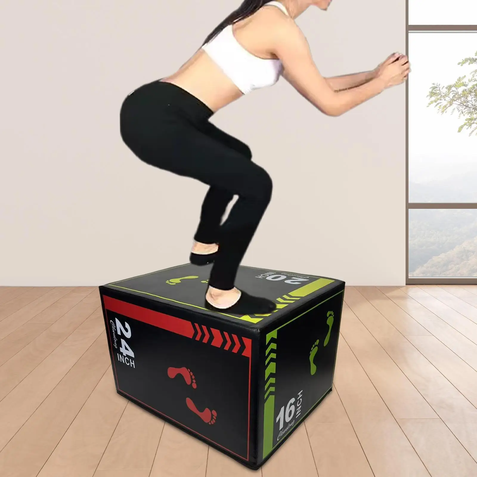 Jump Box Portable Jumping Agility Box Jumping Exercise Step up for Workout Exercise Strength Training Home Gym