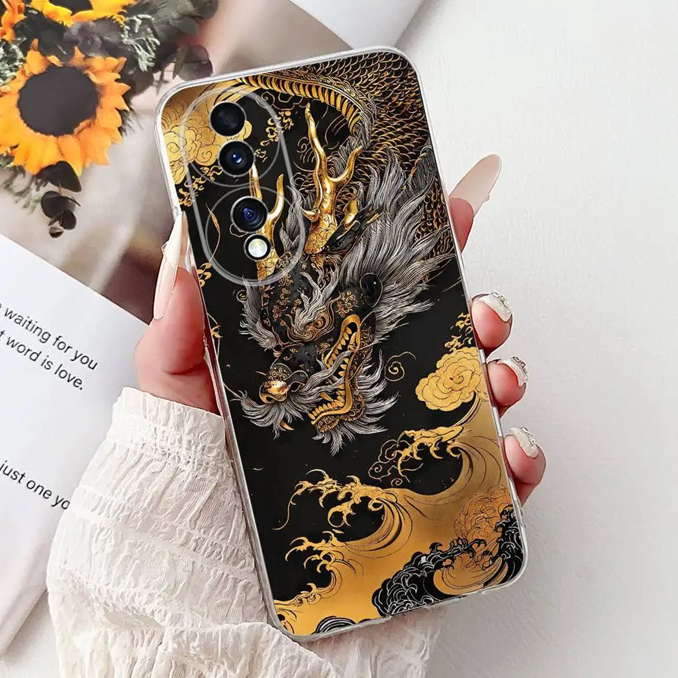 Clear Aesthetic Cute Cat & Flowers Soft Phone Case - Fashionable and Fun Design