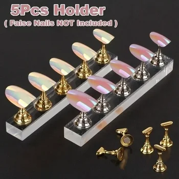 New Nail Enhancement Chessboard Chess Piece Nails Holder Display Board Making Acrylic Base Student Magnet Nailing Practice Stand 2
