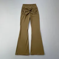 New pocket micro horn yoga pants for hip lifting  fitness dance pants quick drying exercise training yoga pants - Image 6