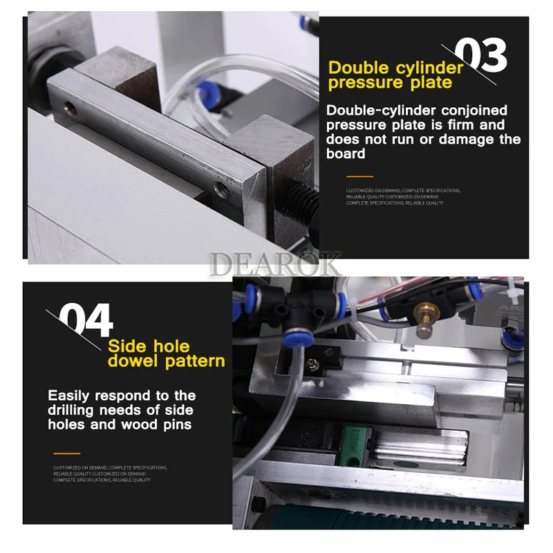 Multifunctional Punching Furniture Three-In-One Side Punching Machine Woodworking Lamino Invisible Connector Slotting Machine