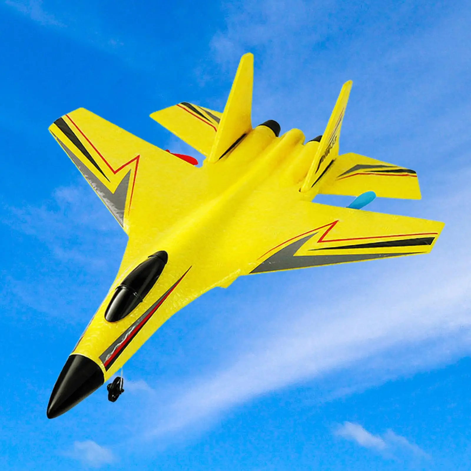 【Hot item】 2.4G 2 Channel Remote Control Plane Fighter Glider RC Fixed Wing Plane for Children Kids Beginners Boys Girls Adults.