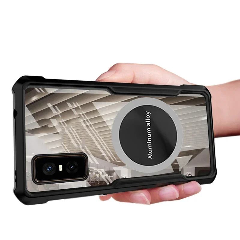 Clear Magnetic Heat Dissipation Phone Case with Airbag Protection