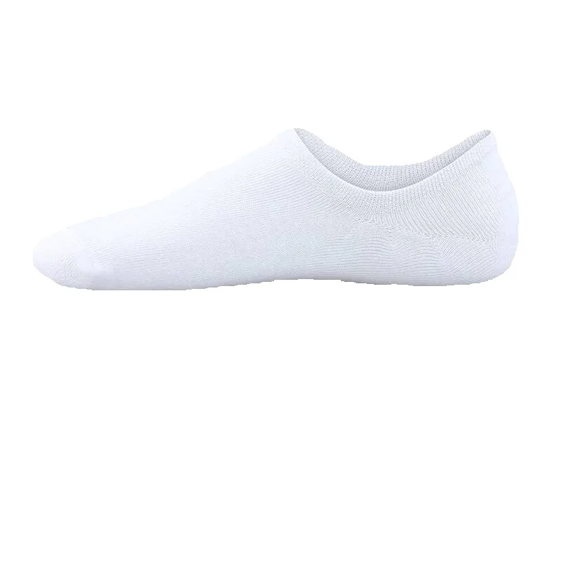 2025e Men's Short Solid Color Versatile Boat Low Cut Shallow Mouth Thin Spring Summer Invisible Silicone Non-Slip Cotton Socks_voghion.com