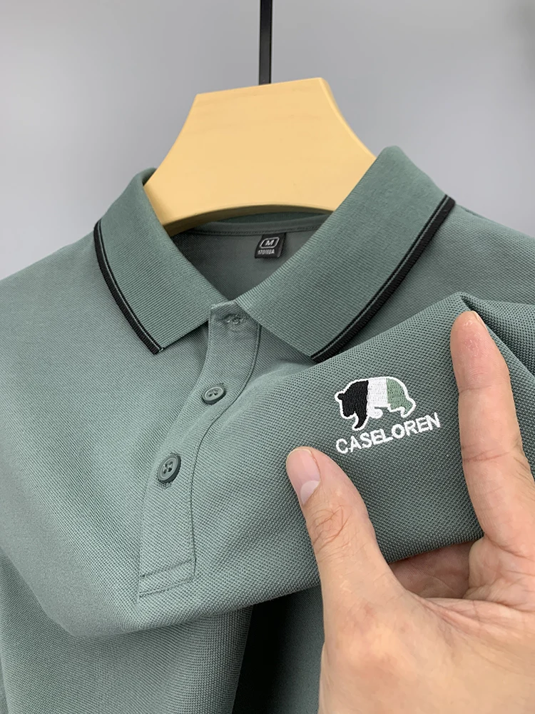 

Мужская футболка с коротким рукавом, с вышивкой в виде медведя