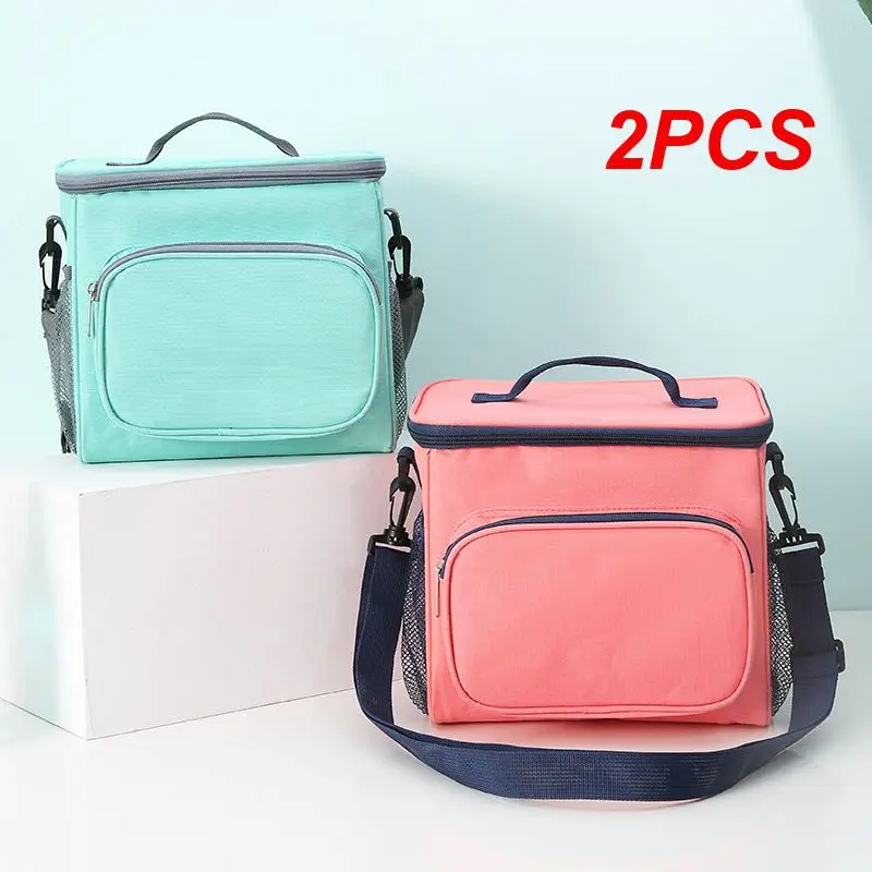 

2PCS Picnic Leak-proof Convenient Stylish Insulated Durable Insulated Lunch Box For Outdoor Activities