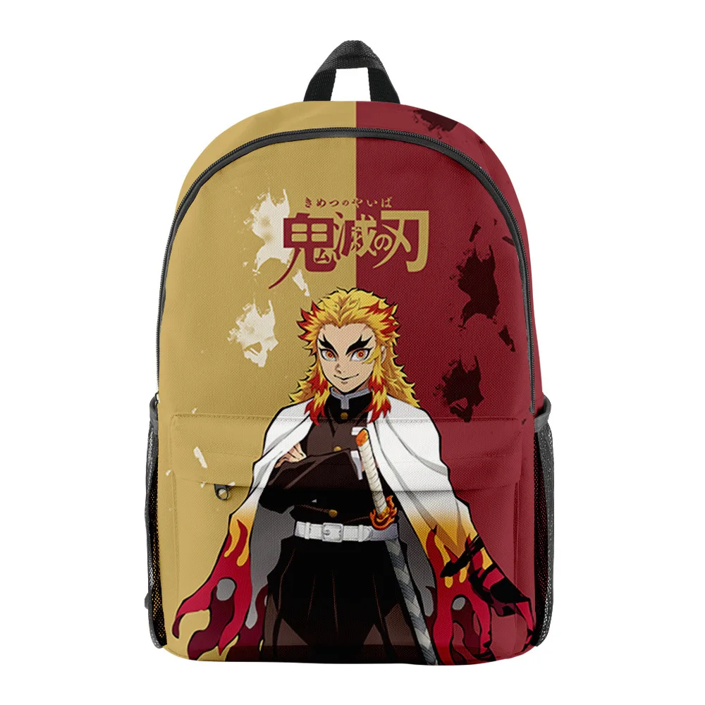 

Youthful Anime Kpop Humor Kimetsu no Yaiba School Bags Notebook Backpacks 3D Printed Oxford Waterproof Boys/Girls Travel Bags