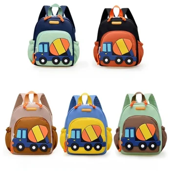 Zaino per Bambini a Forma di Auto Cartoon, Leggero e Traspirante, Borsa a Tracolla per Bambini, Grande Capacità, Versatile Zaino Scolastico