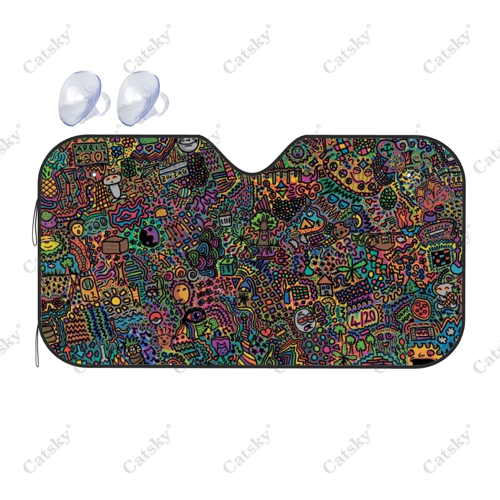 

Mandala Pattern Custom Car Accessories Windshield Sunshade Foldable Sunvisor Protect UV Sunshades Visor Shield for SUV Cool