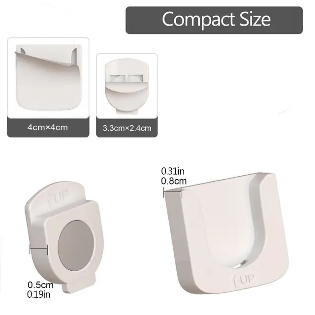 Supporto Magnetico Per Telecomando - 6 Pezzi Bianchi - Adesivo Per Parete O Mobili - Pratico E Universale - Foto 7