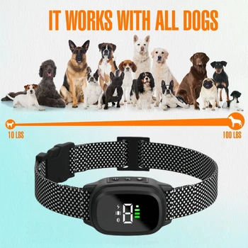 Waterproof Dog Bark Collar,Rechargeable Anti-Bark Collar For Dog Stop Barking,Dog Vibration Training Collar For Small,Medium Dog 4