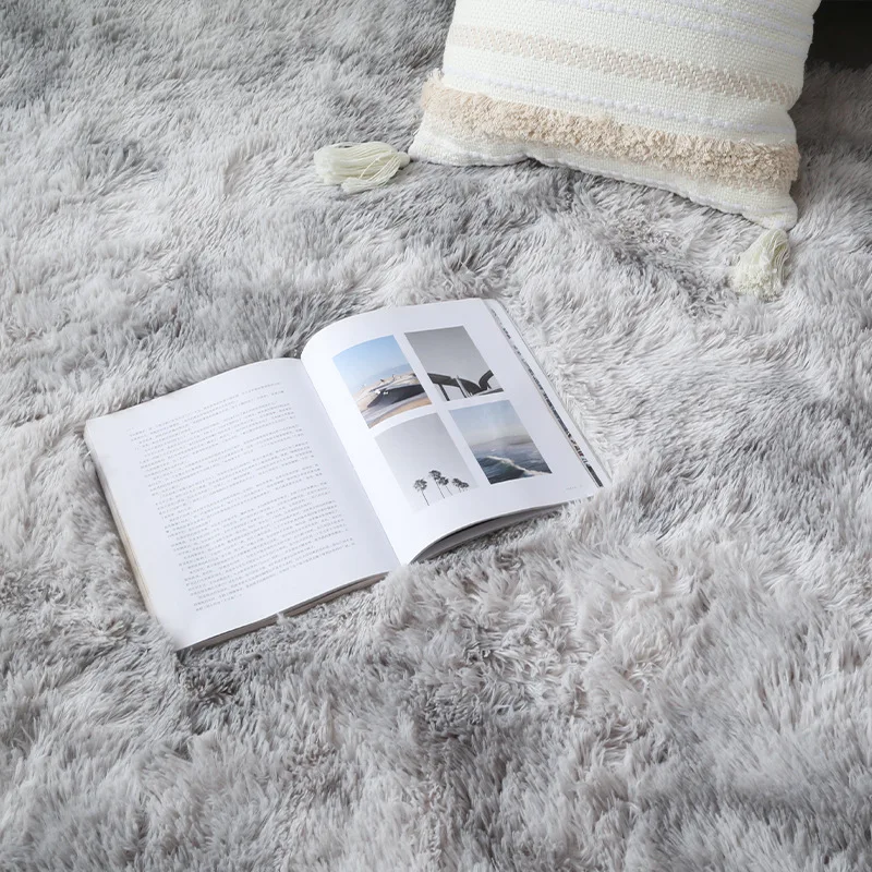 Long Plush Carpet For Living Room Modern Sofa Mat Fluffy Children Bedroom Bedside Rugs Gray Balcony Kids Crawling Cushion Beige 4