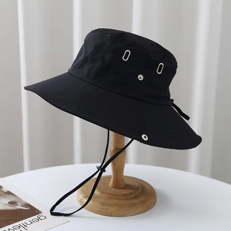 Plus Size 58cm Bucket Hat Male Summer Sun Protection Sun Hat Outdoor  Fishing Hat Breathable Fisherman Hat Men Women Panama Bob