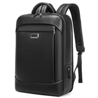 High-end 17 Inch Laptop Bag Men Business Travel Genuine Leather Capacity Backpack Quality Luggage Large Size Designer Handbag 2
