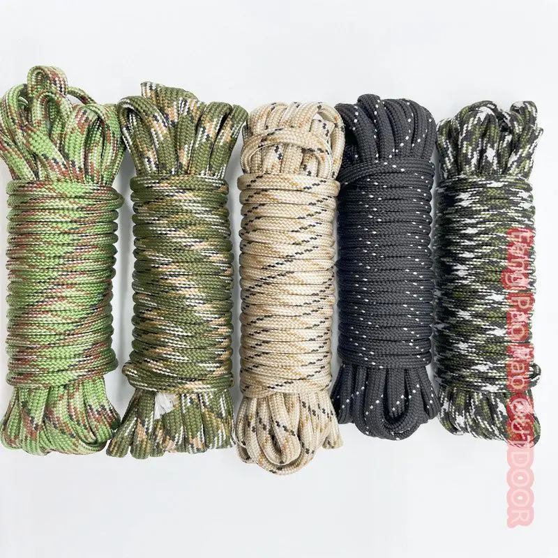 

550 4mm 7 Bracket Core Parachute Rope for Survival Parachute Rope Lanyard Camping Rock Climbing Camping Rope Hiking Clothesline