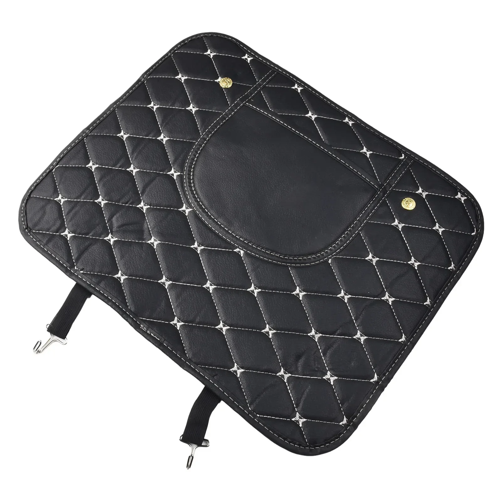 Anti Kick Pad Mat Car Back Seats Waterproof PU Leather Scratch And Wear Resistant Convenient Storage Pocket Design