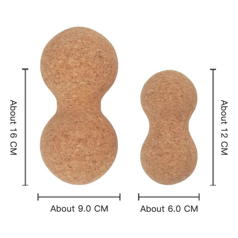 Excellent Ultralight Cork Massage Ball For Muscle Recovery And Tension Relief Yoga Fitness Cork Peanut Ball Diameter 6/7/8cm 3