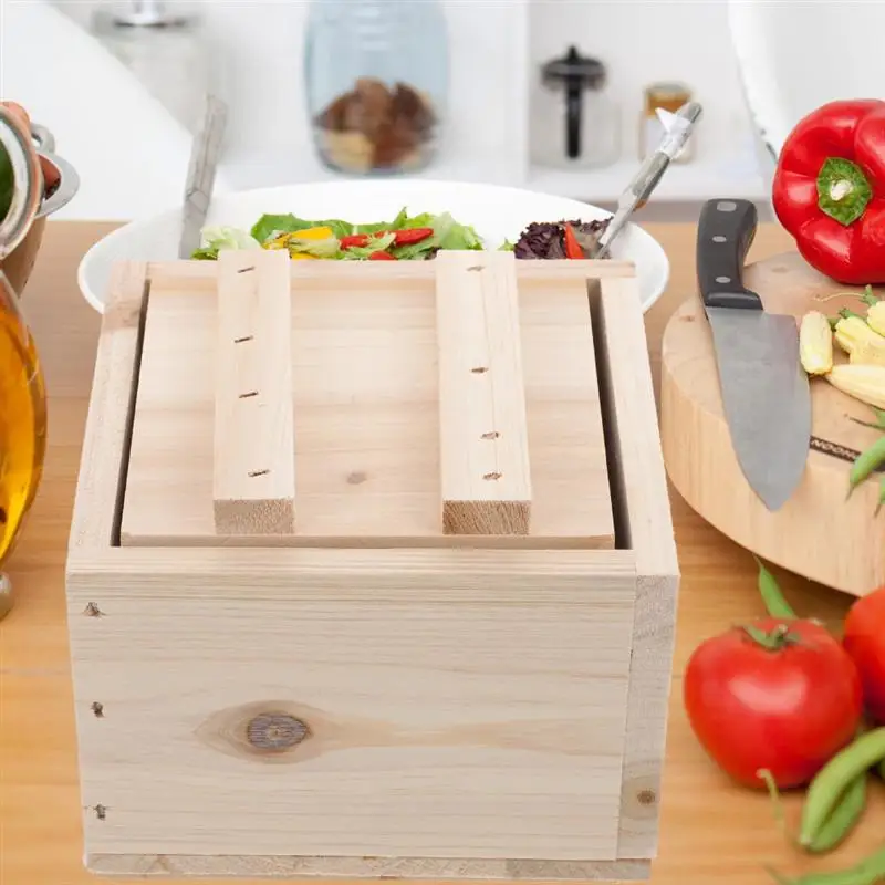 1pc Wooden Tofu Making Mold Household Tofu Maker Press Mold Wooden Tofu Press Mold Soybean Curd Maker