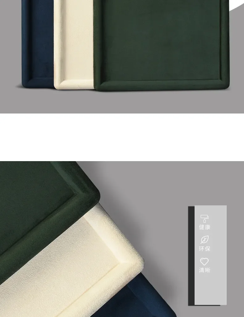 Cashmere Leather Jewelry Display Tray – Rounded Corner Organizer for Glasses, Watches, ... - SKU JDT02211 - UGI Packaging