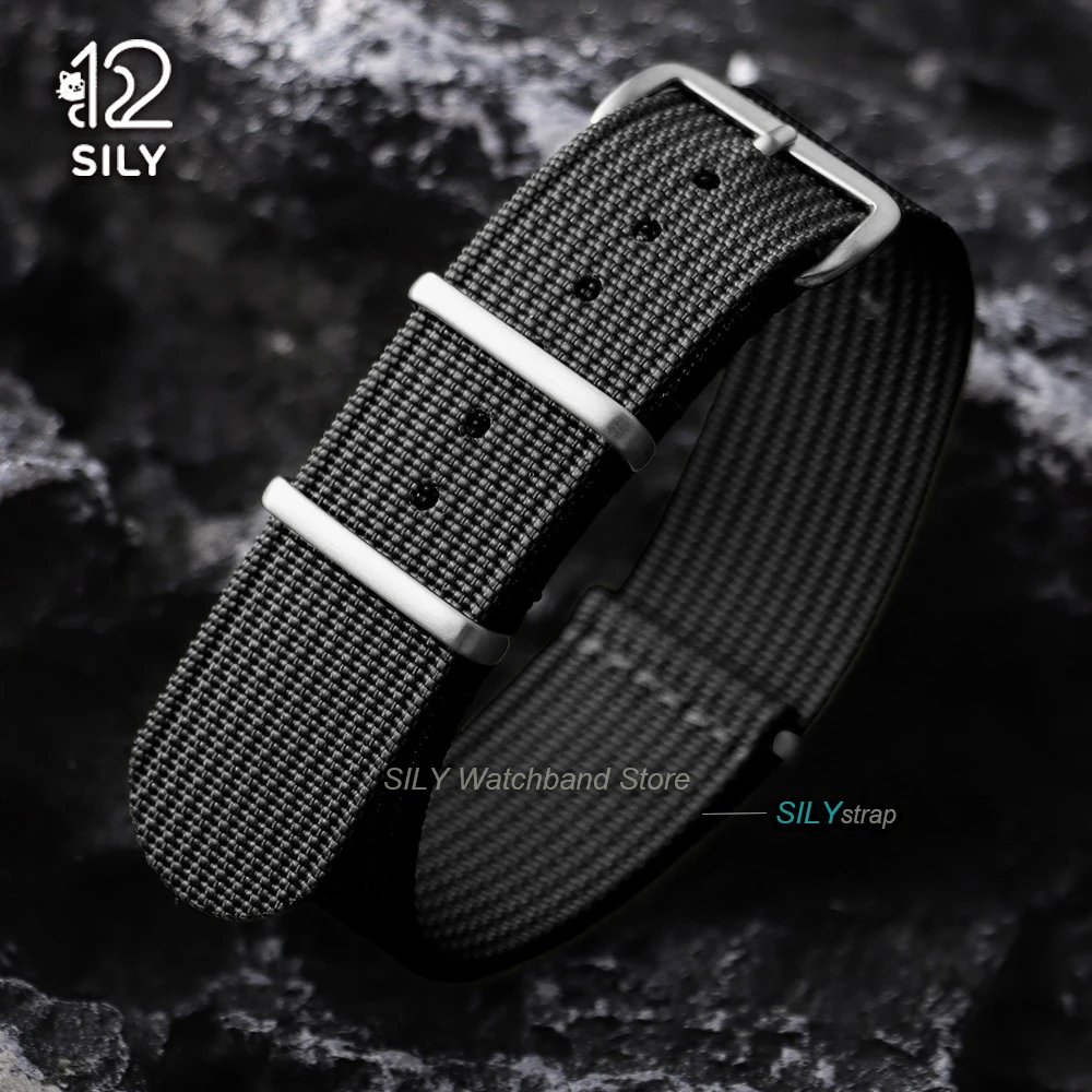 Military Nylon Watch Band - Universal Ribbed Weave Strap