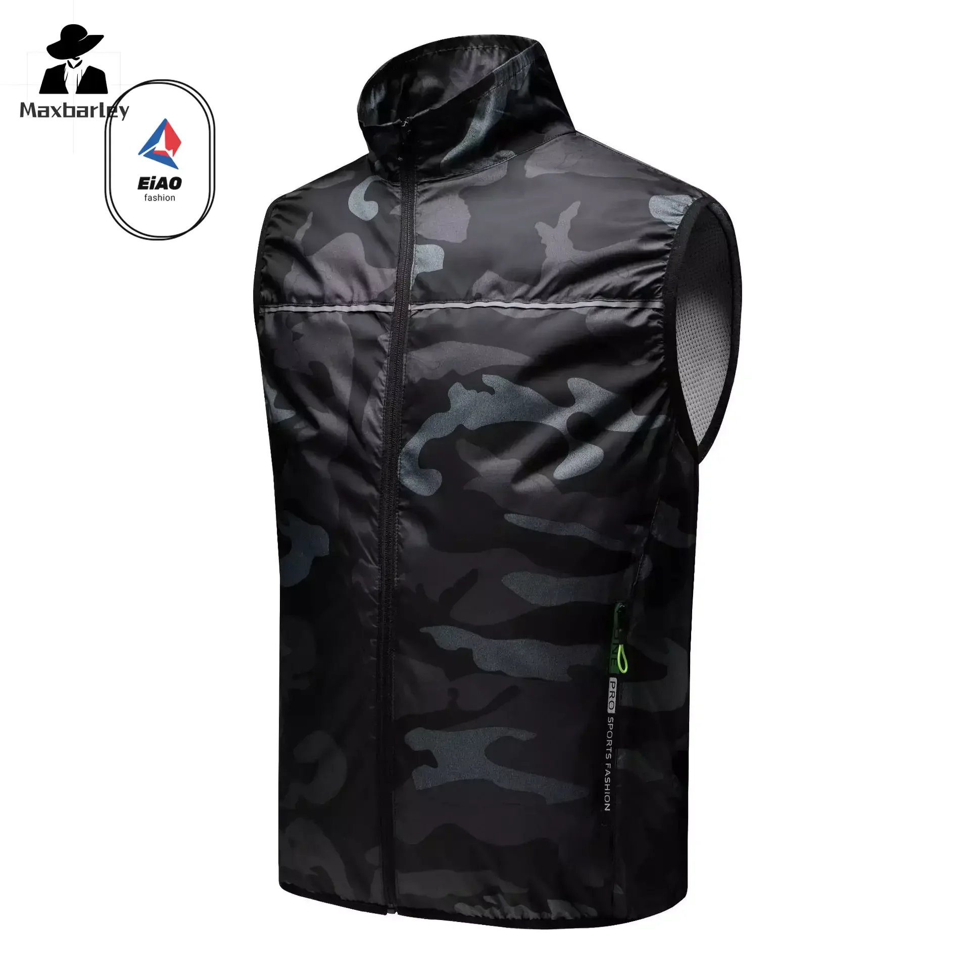 EiAO Summer Vest Wearable Refrigeration Fan Vest Air Conditioner Clothes Outdoor Cooling Tactical Fishing Sleeveless Work Jacket