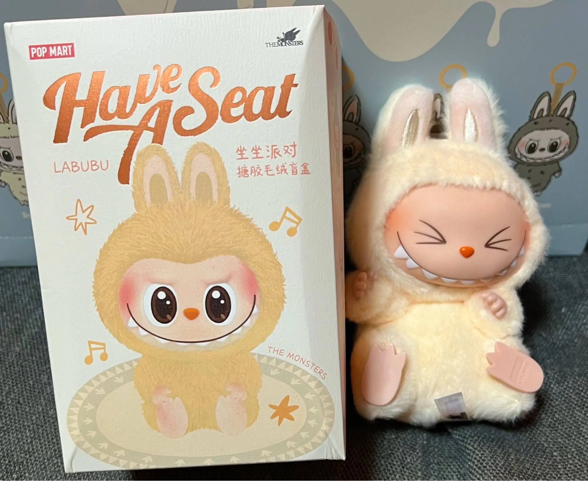 POP MART THE MONSTERS - Have a Seat Vinyl Plush Blind Box 1PC/6PCS