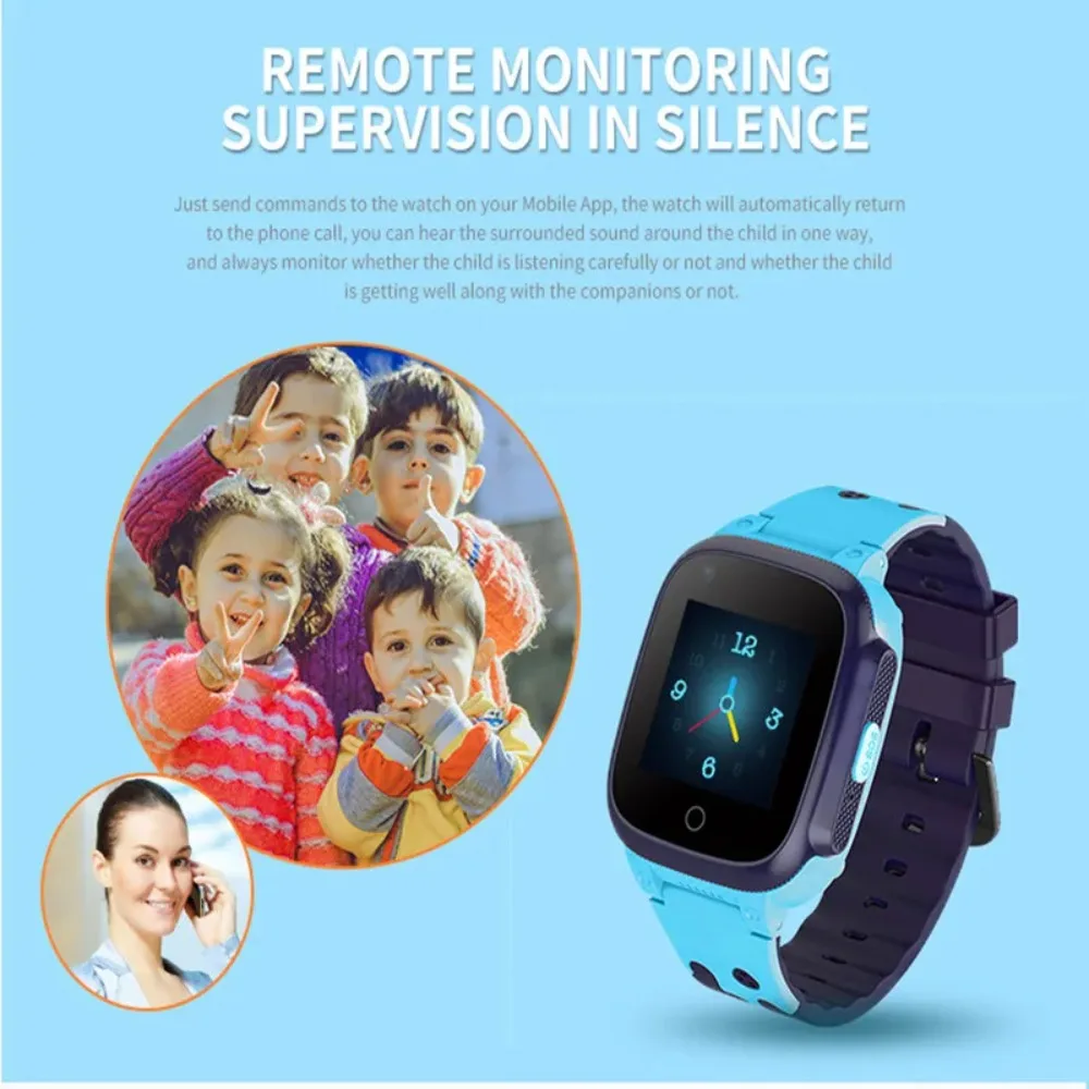 

Kids Smart Watch 2/4G Sim Card LBS Tracker SOS Camera Children Mobile Phone Voice Chat Math Game Flashlight Kids Smart Watch Sim