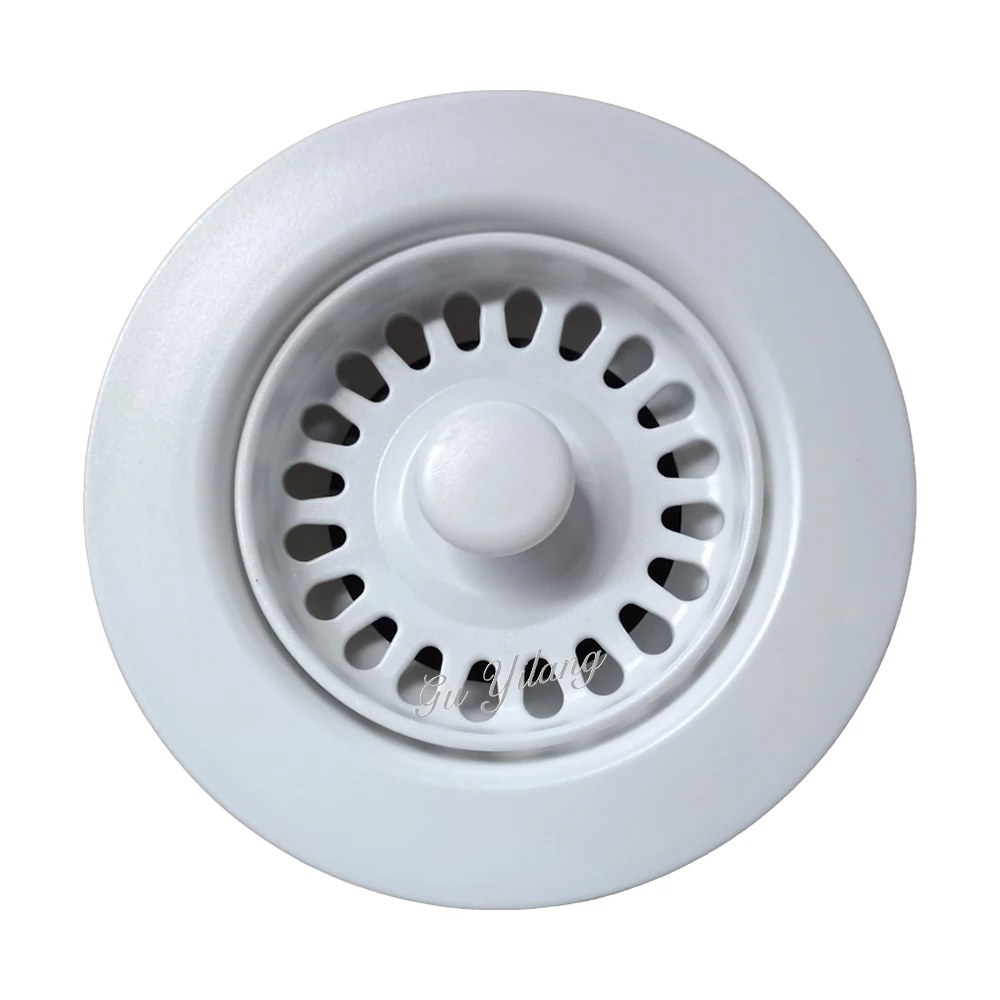 [FREE SHIP]GYL 11.4cm White Color Kitchen Sink Plug Sink Filter Sink Drainer Stopper White Strainer 3-1/2 strainer Dish Drainer