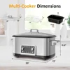 12-in-1 Slow Cooker with Timer, Temp Control and Auto Shut Off, Multi Cooker,8 Quart Programmable Slow Cooker 5