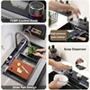 Black Kitchen Sink, Smart Waterfall Kitchen Sink  Drop in Kitchen Sink Workstation - 304 Stainless Steel Sink 2