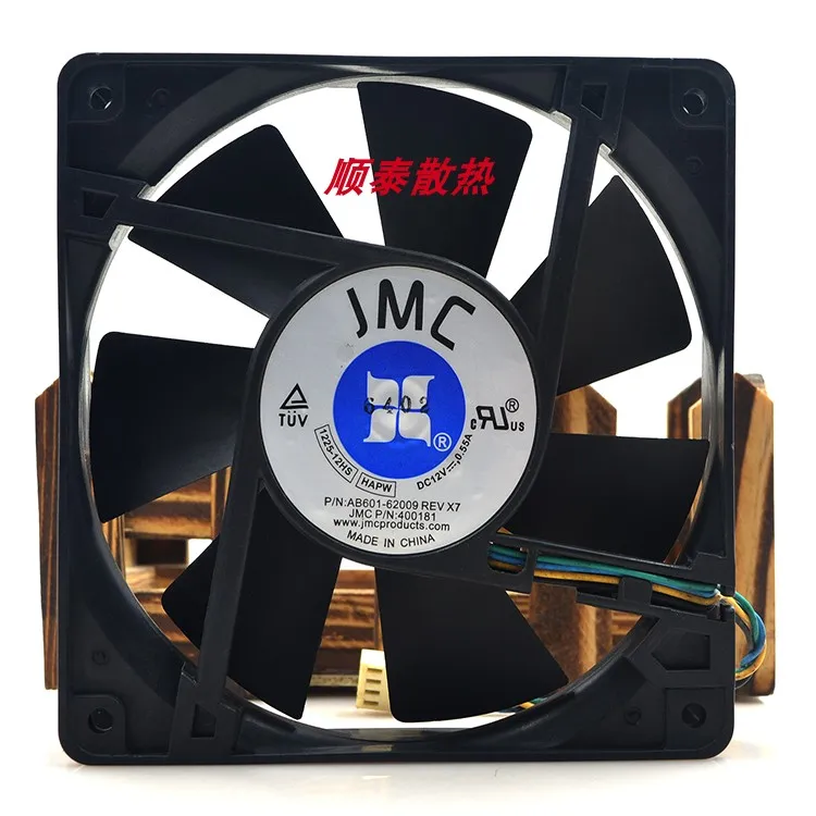 

JMC JMC400181 AB601-62009REVX7 DC 12V 0.55A 120x120x25 мм 4-проводной вентилятор охлаждения сервера