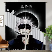 Gojo Satoru Curtains for Living Room Curtain for Room 2 Panel Home Interior Curtains Shades Partition Halloween Decoration Child 1