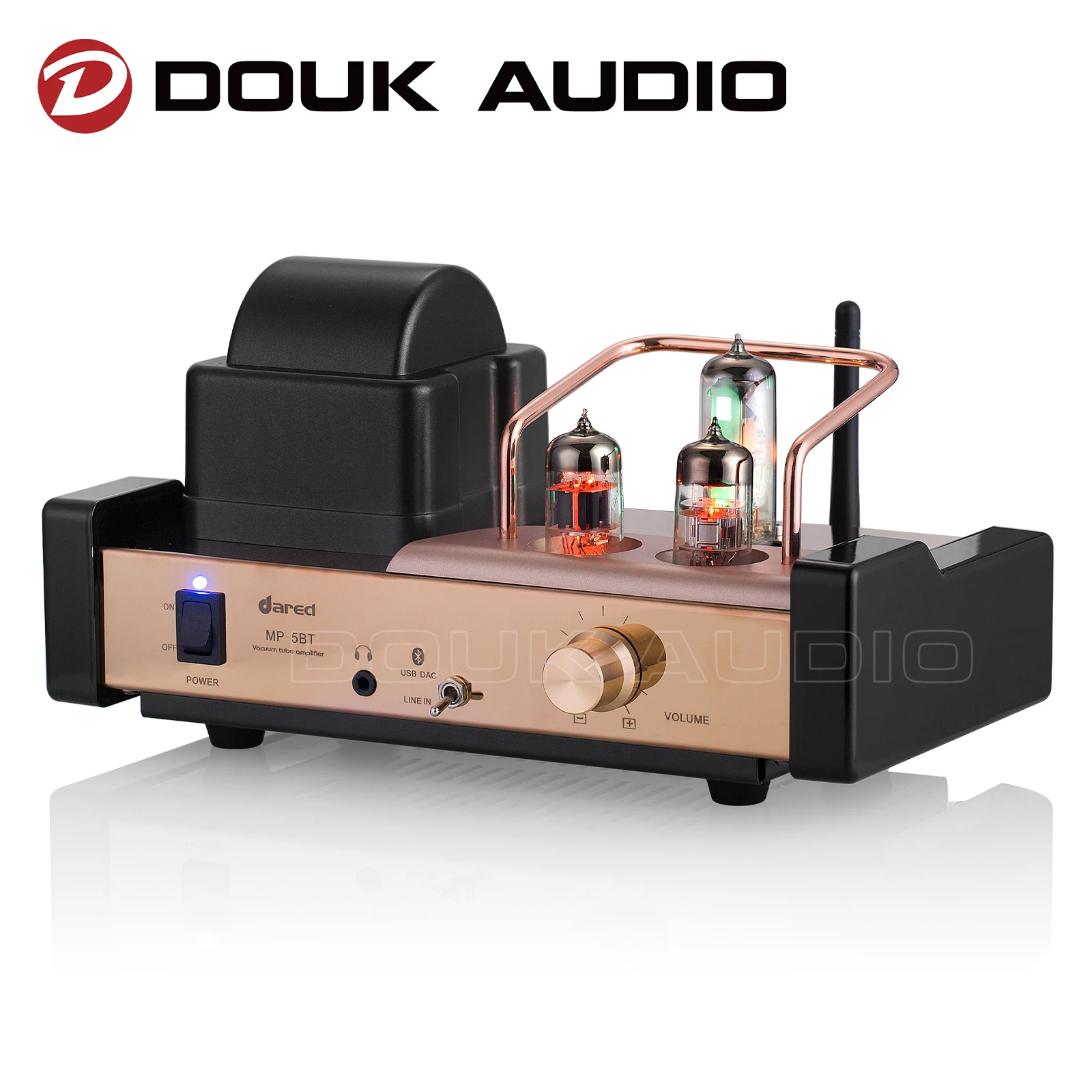 

Douk аудио HiFi Bluetooth вакуумный трубчатый усилитель USB DAC усилитель для наушников Домашний Настольный стерео аналоговый аудиоусилитель 25 Вт × 2