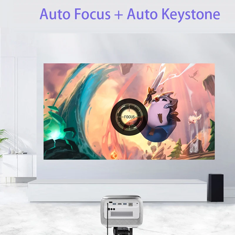 Portable Projector Smartldea V8 Battery 1080p 4K 3D Home Theater Smart Android Full HD Video Wireless Game LED DLP
