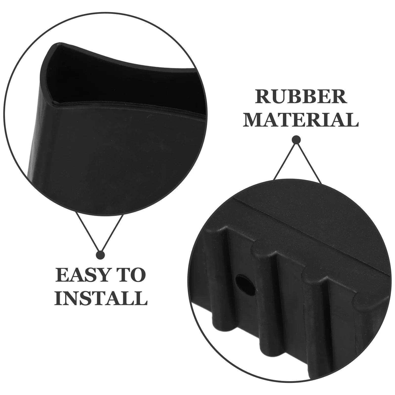 4 Pcs Ladder Foot Cover Stress Dispersion Folding Feet Covers Accessories Replacement Protectors Rest Mat Rubber Pads ladder feet covers