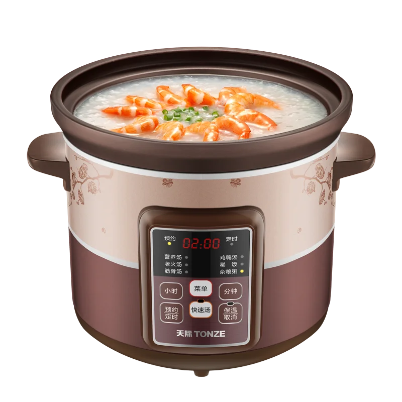 Purple clay Ceramic crock pot Kitchen Stew pot Smart sous vide cooker cuisine intelligente Electric Slow Cooker Home Appliances