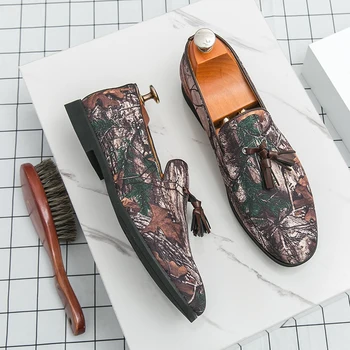 Mocassini da uomo in pelle casual Nuovo arrivo Slip on Scarpe Scarpe casual da uomo traspiranti Mocassini Comfort Calzature da guida da viaggio maschili 1