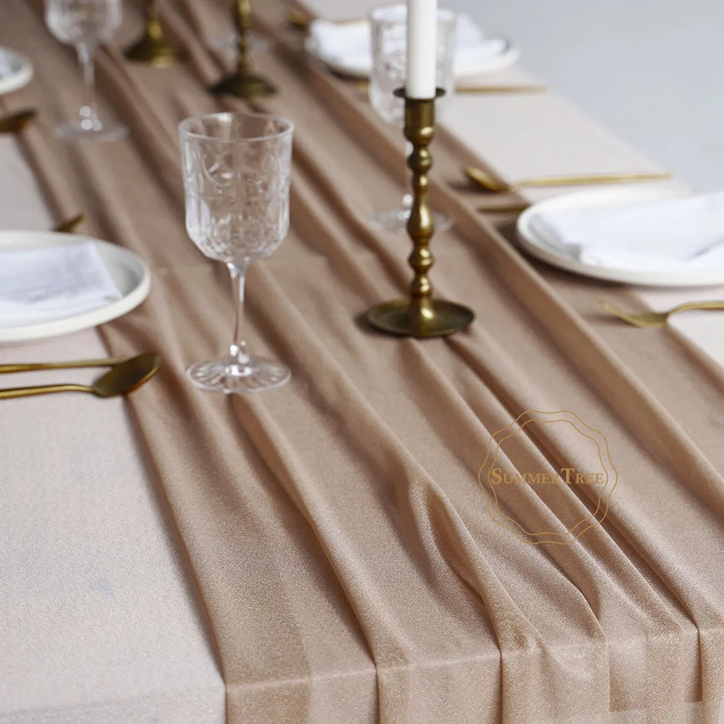 Cotton Table Runner Sheer Table Runner Wedding Party Decoration