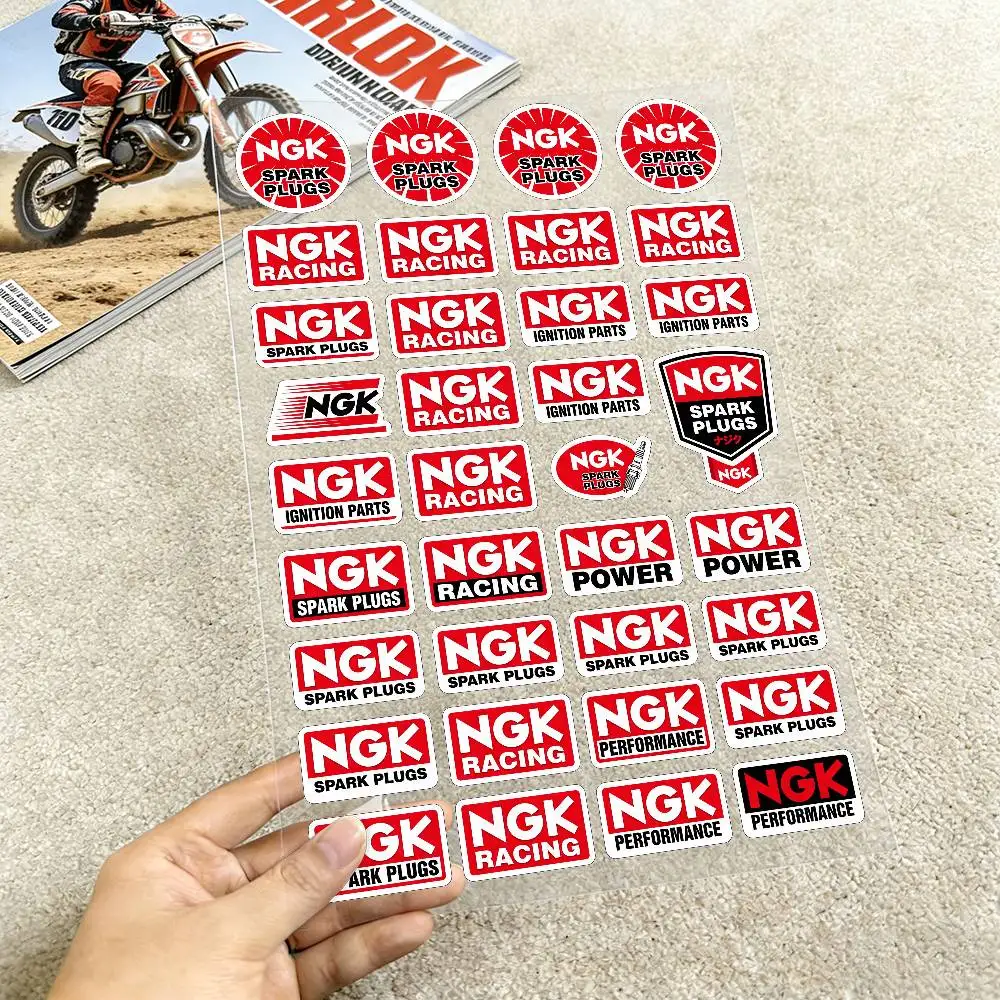 NGK 방수 반사 오토바이 스티커, 오토바이 및 자동차용 쉽게 떼어낼 수 있는 데칼
